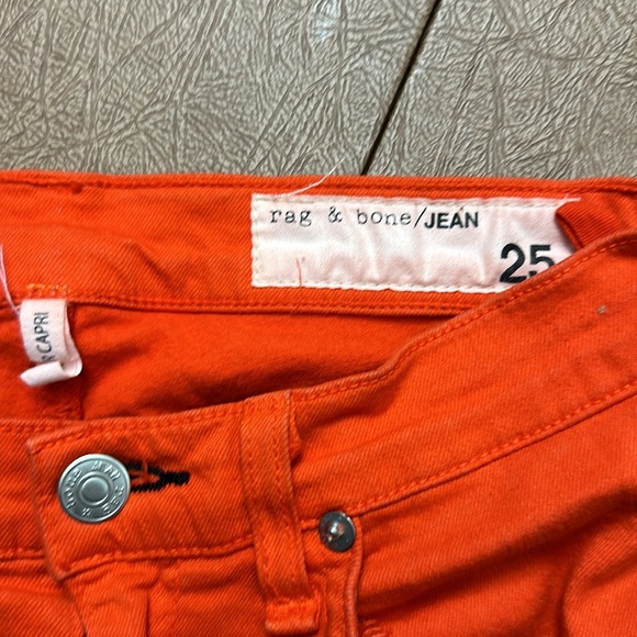Rag & Bone Zipper Capri Denim size 25 - Picture 4 of 4